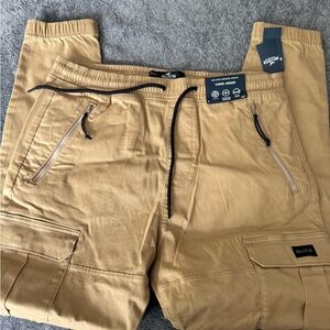 Hollister Men's Khaki Cargo Pants Size L
